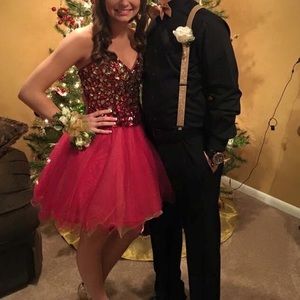 Strapless semi dress